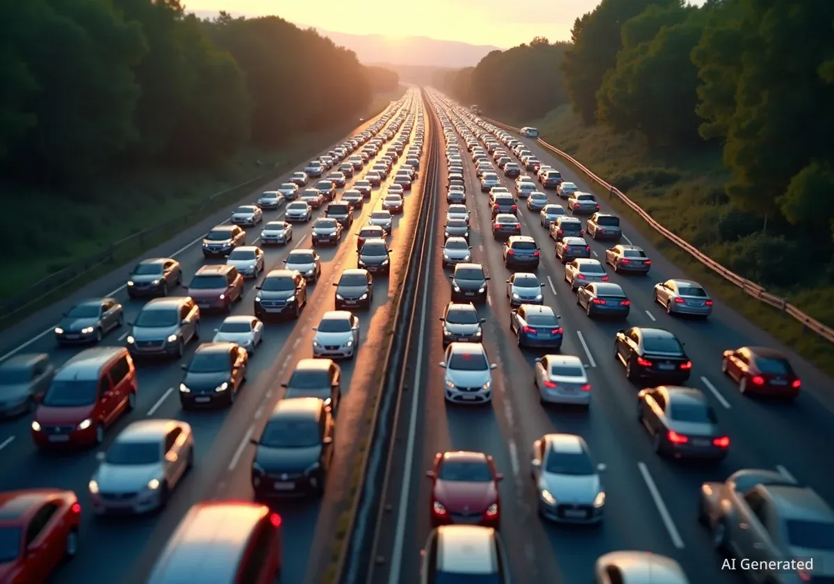 A8 bloquée: accident près de Nice, circulation paralysée vers l'Italie