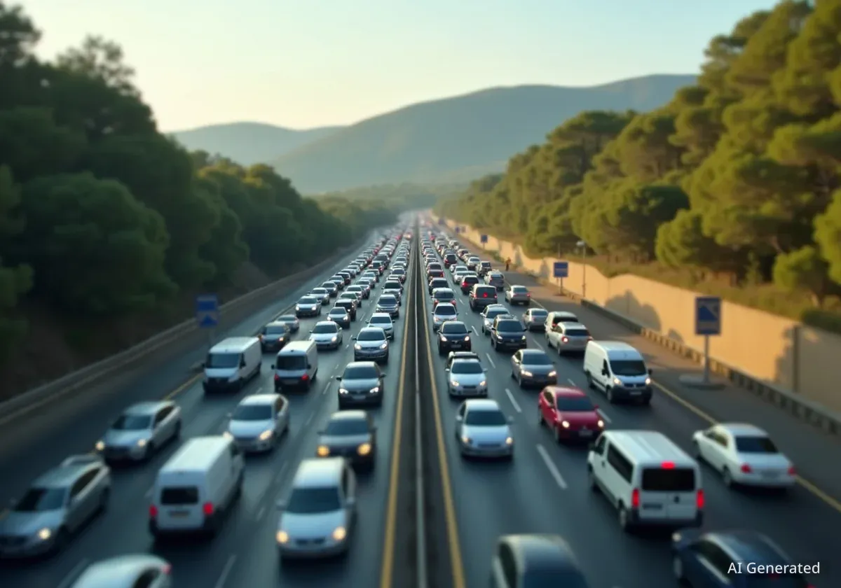 Accident sur l'A8 : trafic très perturbé près de Roquebrune