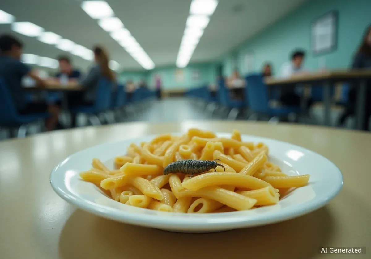 Des larves découvertes à la cantine d'un lycée de Saint-Tropez