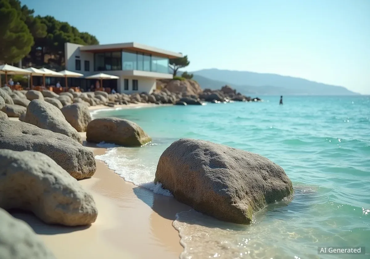 Nice: Restaurant Castel Plage doit retirer ses rochers