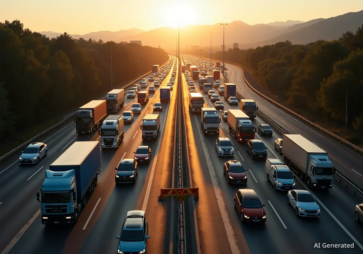 Accident sur l'A8 : 45 minutes de retard vers l'Italie