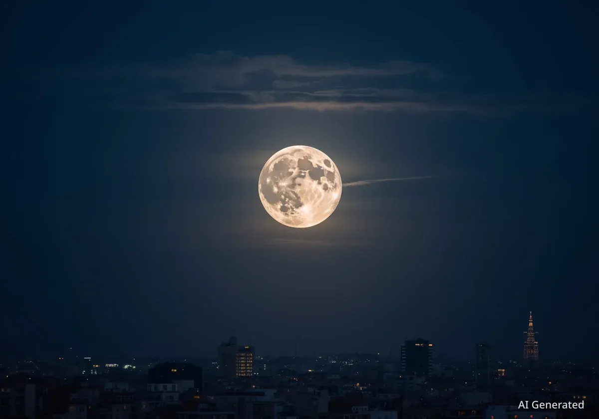 Une super lune illumine le ciel de Nice et du monde entier