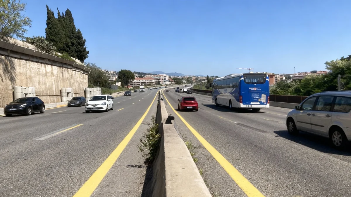 A8 à Nice : fermetures nocturnes cette semaine pour travaux