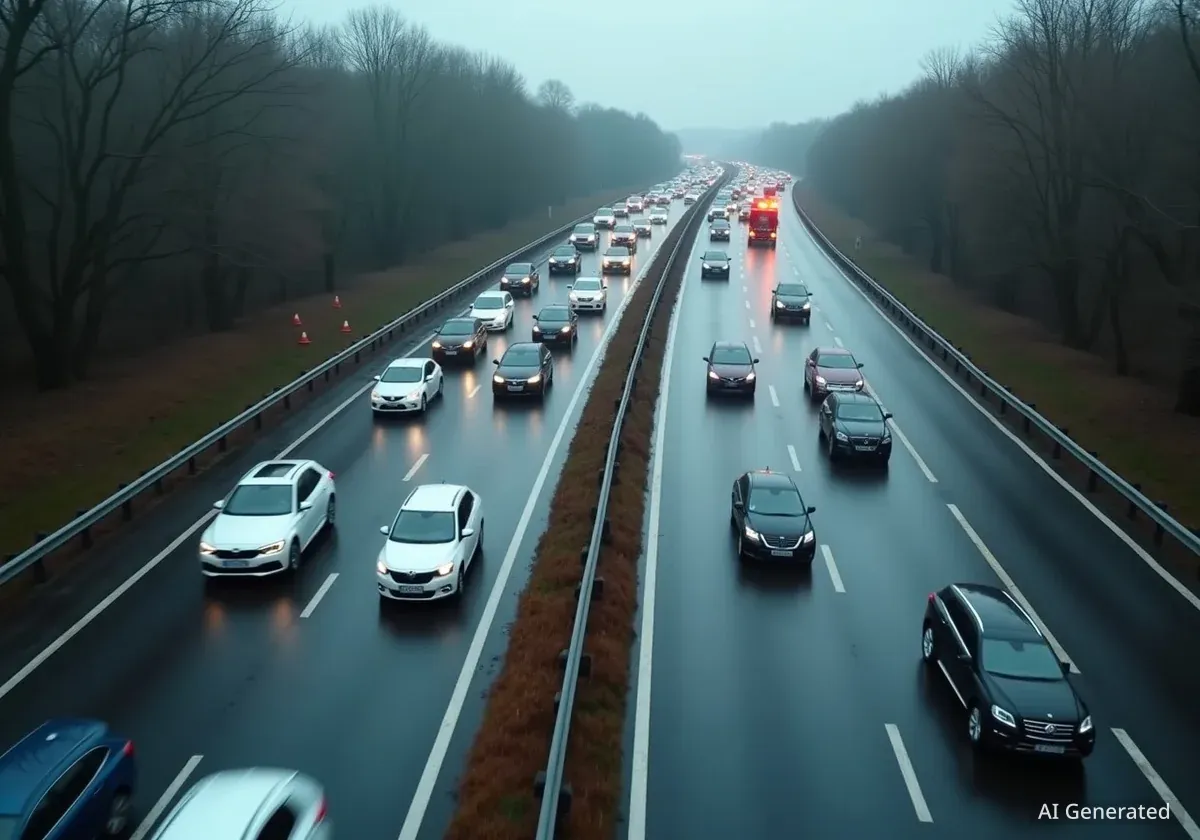 Accident A8 à Saint-Laurent-du-Var: une voie fermée