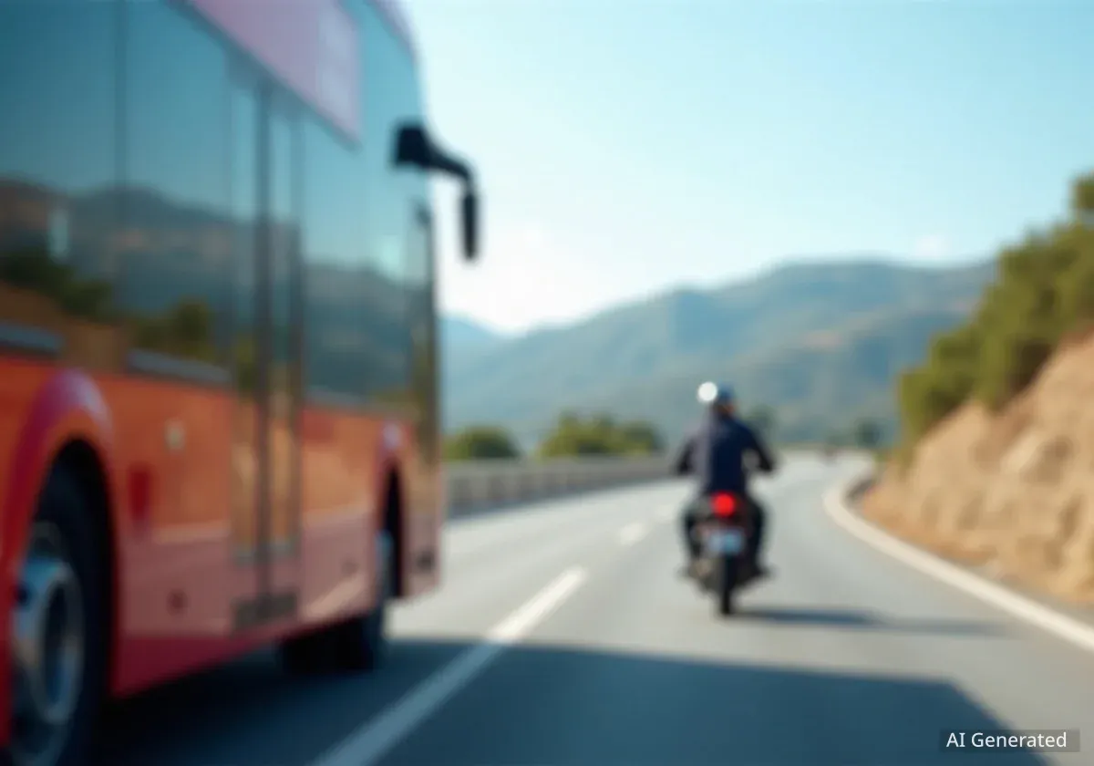 Un bus Lignes d’Azur filmé en plein dépassement dangereux près de Nice