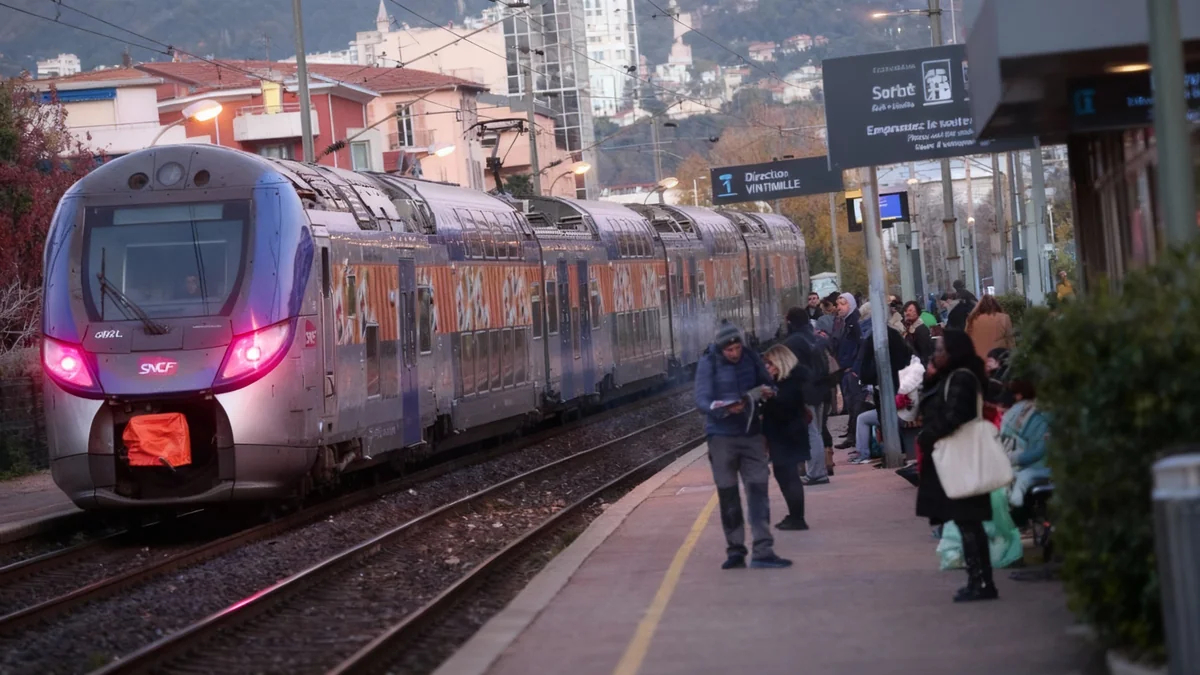 Trafic SNCF fortement perturbé en gare de Nice