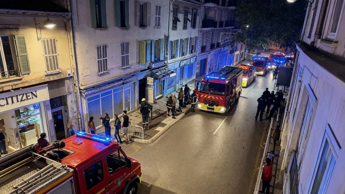 Incendie à Nice-Est : Un homme se défenestre pour fuir les flammes