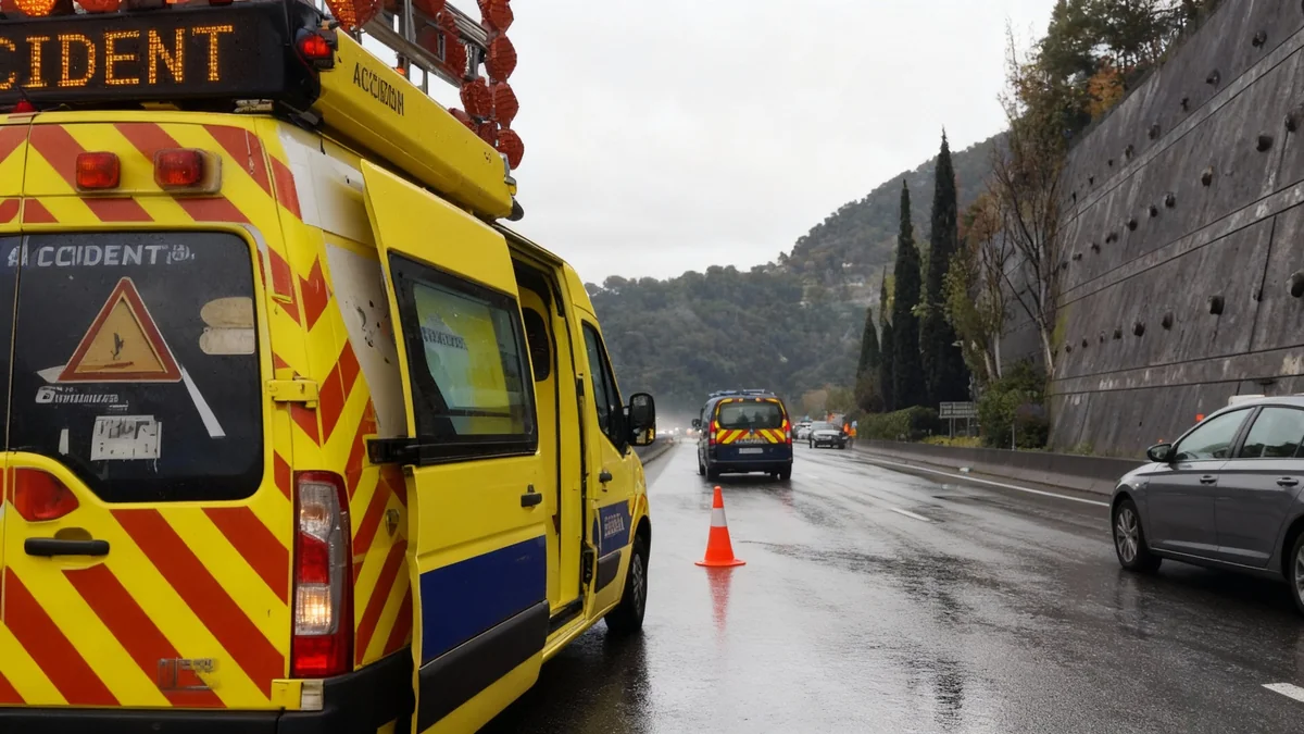 Accident sur l'A8 : circulation très difficile près de Nice